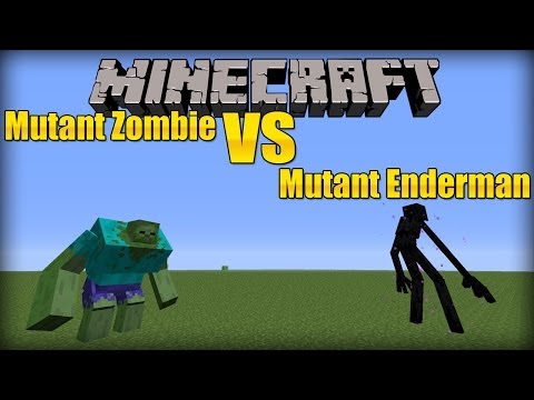 Mutant Zombie VS Mutant Enderman - MVM BATTLE #01