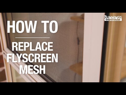 How To Replace Flyscreen Mesh - Bunnings Warehouse