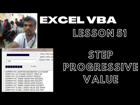 Lesson 51 Excel Vba Step  Progressive value