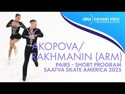 Karina AKOPOVA / Nikita RAKHMANIN | Pairs Short Program | Saatva Skate America 2025 | #GPFigure