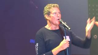 David Hasselhoff Hamburg 14th April 2018 - talking before LIve until I Die