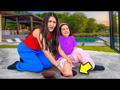 Suri Got Her Foot STUCK in the SEWER She Can't GET OUT!! | Jancy Family