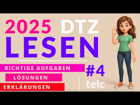 DTZ Lesen A2 - B1 telc GAST Prüfung Deutsch #dtz #deutschlernen #deutsch #dtz_lesen #prüfung_b1 #b1