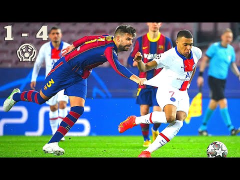Every Touch From Kylian Mbappé Against Barcelona (1-4)