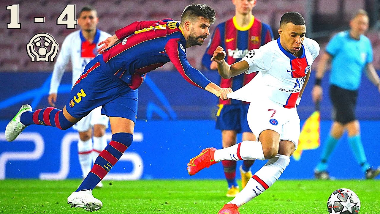 Every Touch From Kylian Mbappé Against Barcelona (1-4)