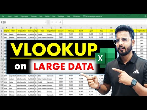 How to apply VLOOKUP on Large Data in Excel | vlookup in Excel | EXCEL VLOOKUP #vlookup
