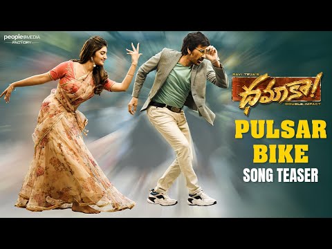 Pulsar Bike Song Teaser | Dhamaka | Ravi Teja | Sreeleela | Thrinadha Rao Nakkina | Bheems Ceciroleo