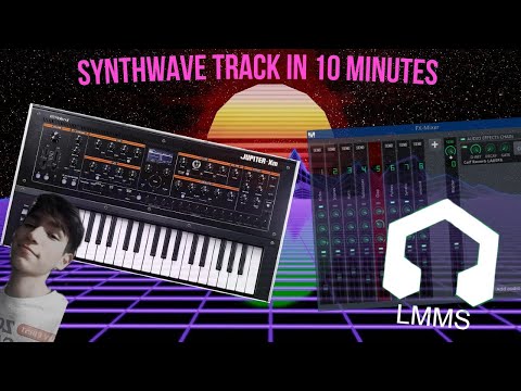 Making Synthwave from scratch in 10 minutes | LMMS