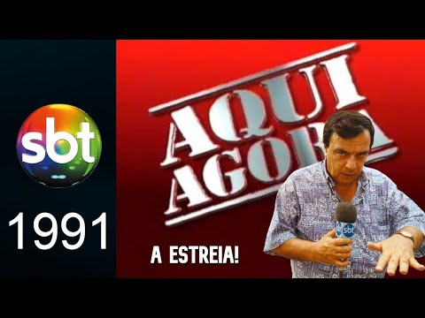 Programação do SBT na estreia do Aqui Agora em 1991
