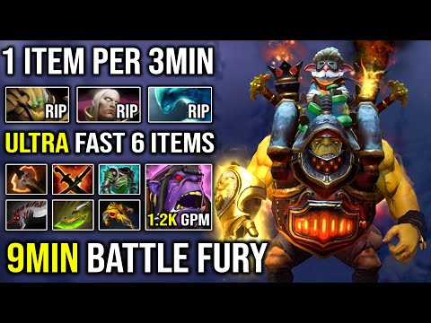 How to Get 9Min Battle Fury Alchemist Max 6 Slotted in 25Min with Insane Stack Jungle 1269 GPM DotA