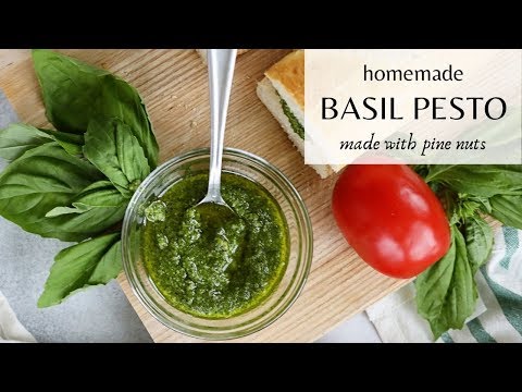 How to Make Fresh HOMEMADE Basil Pesto | ITALIAN COOKING WITH RACHEL