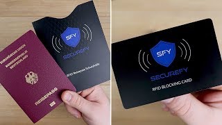 RFID/NFC Blocker (Schutz) für Kreditkarte, Reisepass & Co. von SECUREFY // REVIEW & TEST // DEUTSCH