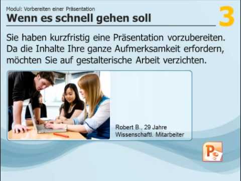 PowerPoint Grundlagen - Vorbereiten einer Präsentation auf PowerPoint