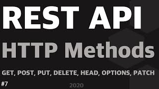 REST API Series | Tutorial 7: HTTP Methods - GET, POST, PUT, DELETE, HEAD, OPTIONS, PATCH