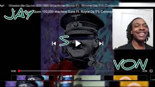 Westside Gunn 100,000  Machine guns F.t Royce da 5'9 &amp;  Conway  | MY REACTION VIDEO |