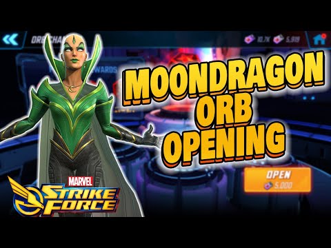 Moondragon Orb Opening and Low level Testing - Marvel Strike Force - MSF