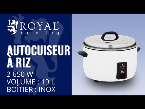 Vidéo - Autocuiseur à riz - 19 l - 2 650 W