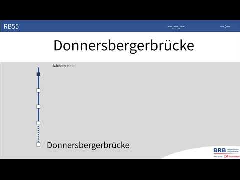 Ansage Bis Donnersbergerbrücke Linie RB55 BRB