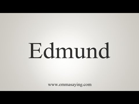 Part of a video titled How To Say Edmund - YouTube