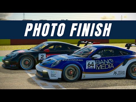 INSANE Photo Finish In This Competitive Race | iRacing Photo Finish Porsche 992 Aragon