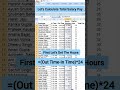 Let S Calculate Salary Pay Hours Kaise Nikale In Excel