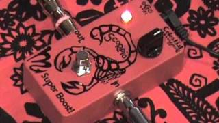 Video thumbnail for Celestial Effects SCORPIO Super Boost guitar effects pedal demo by gearmanndude