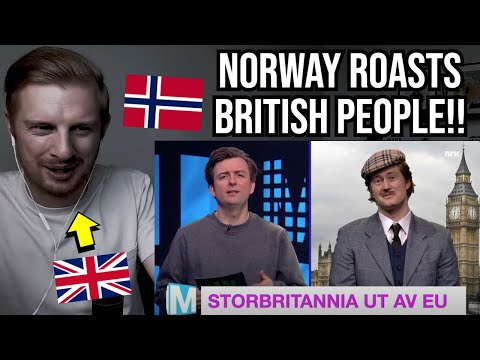 Reaction To Norwegian Comedy ROASTS Brexit!! (Martin and Mikkelsen)