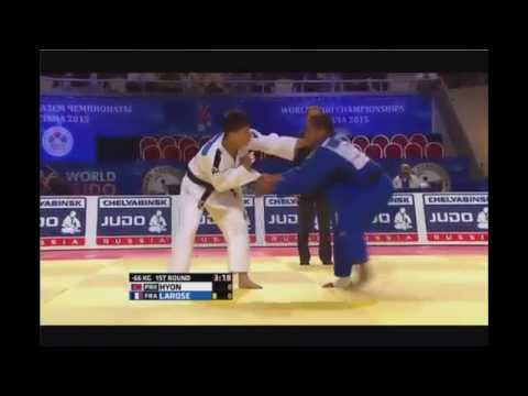 Championnat du Monde de Judo - David Larose (FRA)  VS Song Chol Hyon (PRK)  -66kg  - fcedfj