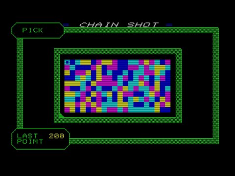 Chain Shot for the Fujitsu FM-7/8 | First Footage and Working Gameplay Video.