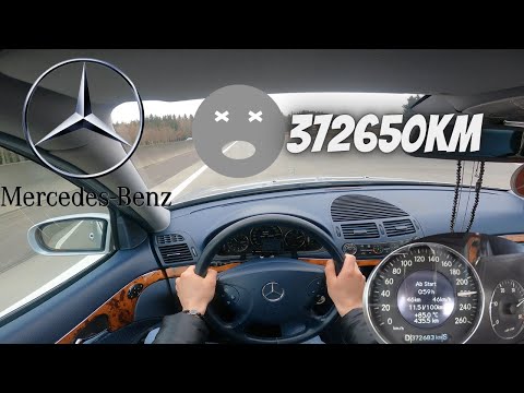 Mercedes Benz W211 E270 CDI 177HP | POV TEST DRIVE on German Highway