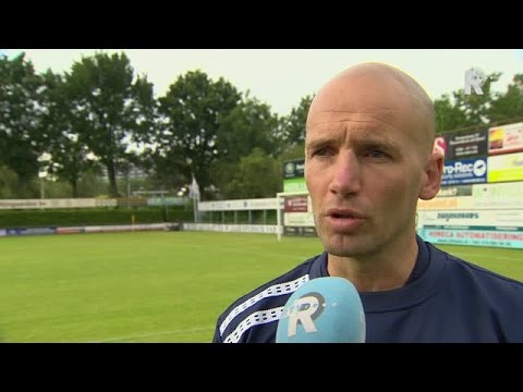 Mitchell van der Gaag na afloop van oefenduel tegen Capelle
