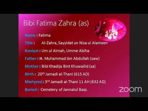 Wiladat Eve Bibi Fatema (as)