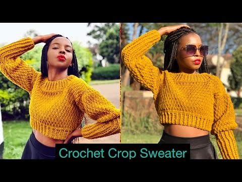 EASY Crochet Sweater Tutorial / Crochet Alpine crop...