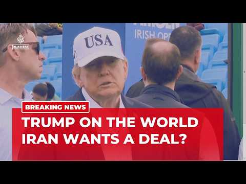 Breaking: Trump addresses Iran, Ukraine and AI during Ireland golf course press conference