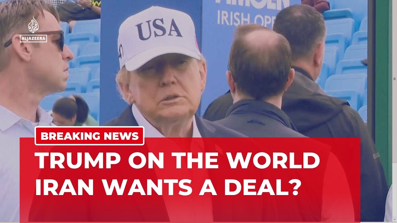 Breaking: Trump addresses Iran, Ukraine and AI during Ireland golf course press conference