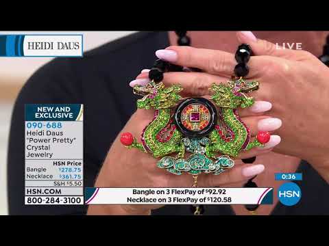 Heidi Daus "Power Pretty" Beaded Tassel Drop Necklace