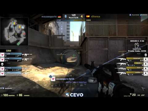 x6tence vs mousesports Game 1 (CEVO-P CS:GO Season 7) - Metuz