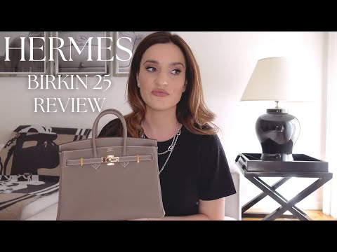 HERMES BIRKIN 25 | Is it worth it? | 1 year wear & tear | What fits, try-on, pricing & more