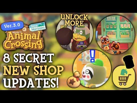 8 SECRET New Shop Features You Don't Know - Animal Crossing New Horizons (3.0 Update)