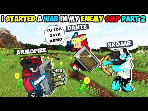 Dante Hindustani - I Started a WAR on My ENEMY Minecraft SMP SERVER Part 2 | Minecraft in hindi