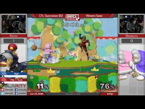 CFL Smackdown 182 Melee - Gahtzu (Falcon) vs Drunksloth (ICs) - Winners Semis
