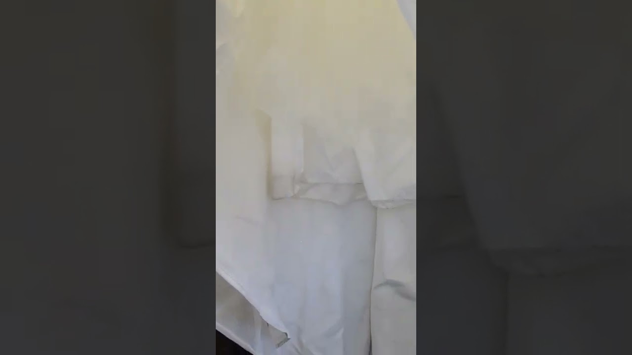 Watch video wedding dress Cleaned perofessionally and preserved in acid free tissue paper and box Now wedding dress Cleaned perofessionally and preserved in acid free tissue paper and box