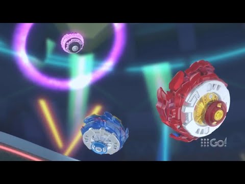 Beyblade Burst Surge: 1st Tag Team Battle (Helios and Hyperion vs. Lucius and Spryzen