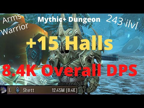 +15 Halls Of Atonement (8.4K DPS) Raging Exposive S2 243 ilvl Arms Warrior Mythic+ WoW 9.1