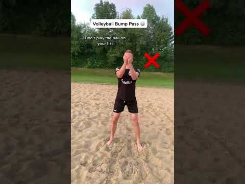 How to pass a volleyball 🏐 #volleyball #shorts