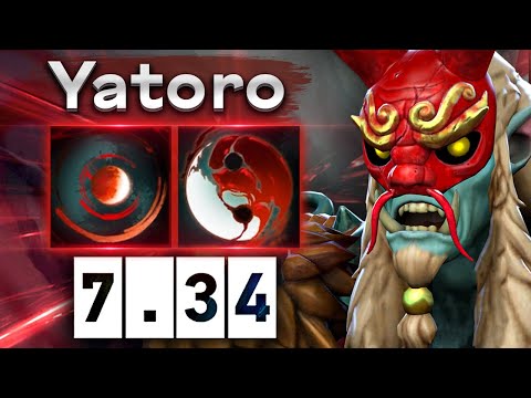 Яторо уступил керри роль и поиграл на саппорте! - Yatoro Grimstroke 7.34 DOTA 2