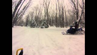 preview picture of video '2014 02 Northshore Snowmobiling Rapid'