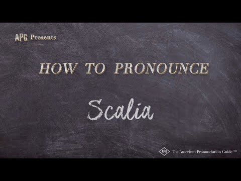 How to Pronounce Scalia (Real Life Examples!)