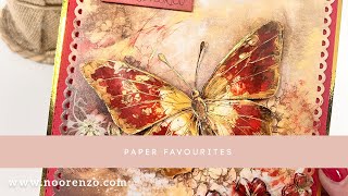 Dieptekaarten maken met papier van Paper Favourites door Karin