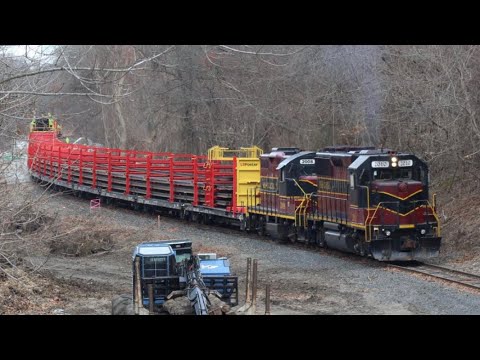 [HD] Mass Coastal South Coast Welded Rail Train - 12/16/2020